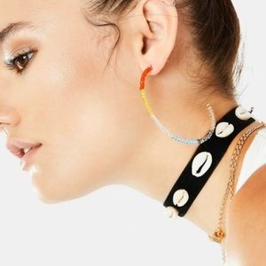 Rainbow Clear Skies Hoop Earrings